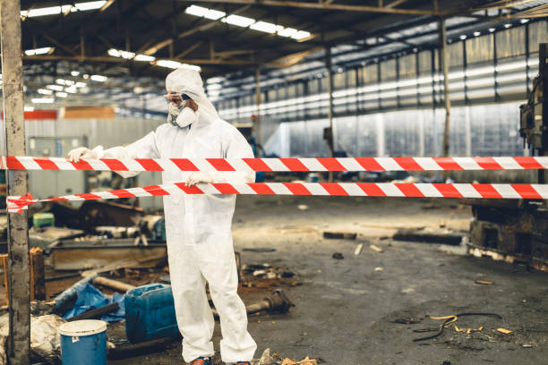 Professional Biohazard Cleanup technician working in Shelbyville, IL